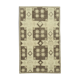 1970s handwoven wool anatolian beige carpet 138 cm x 224 cm