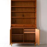 Vintage bookcase with pull-out desk