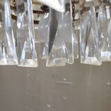 Lustre en verre de cristal en laiton