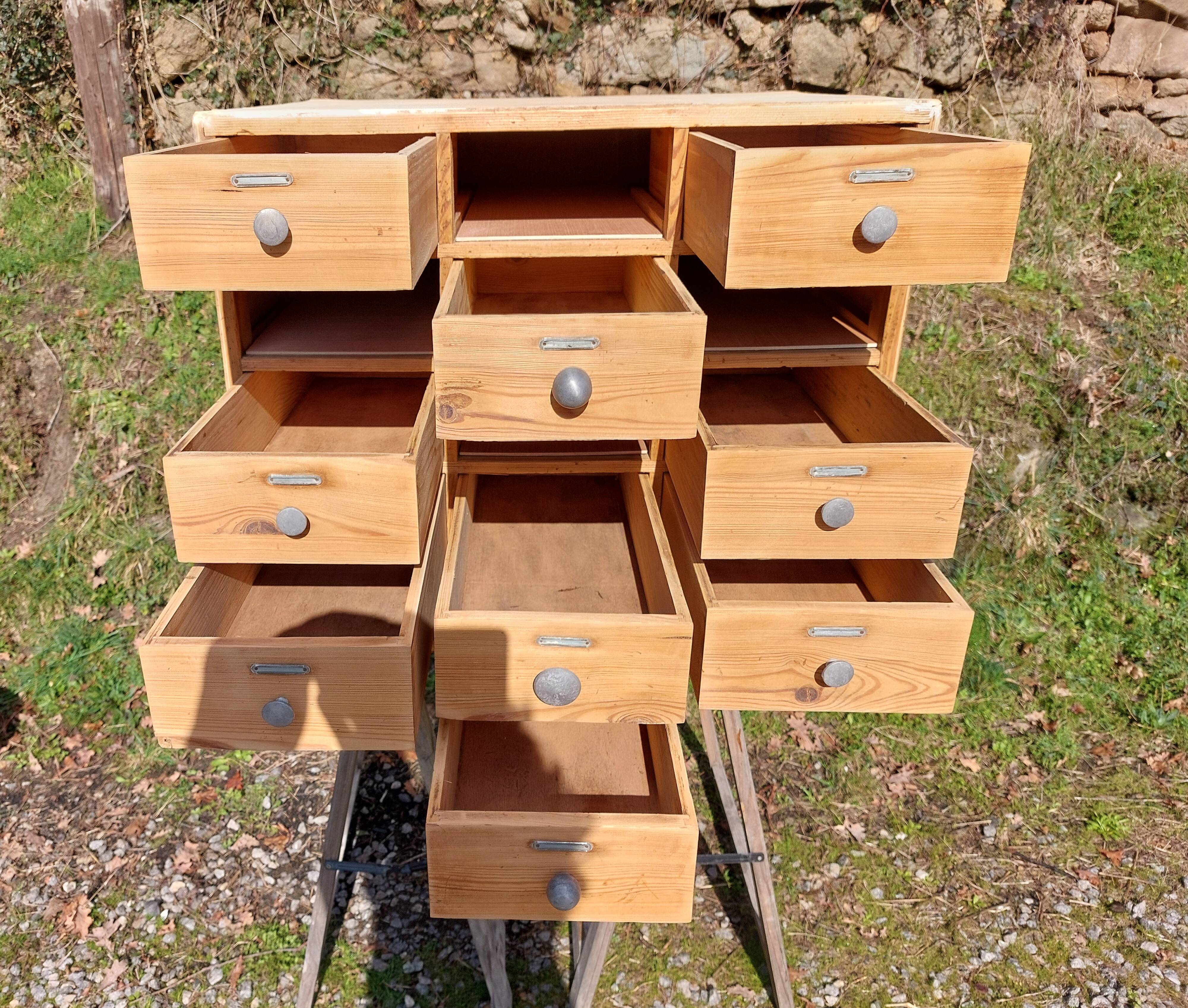 wooden workshop furniture, drawer unit