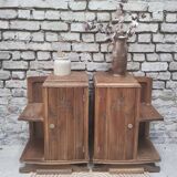 Pair of art deco bedside tables