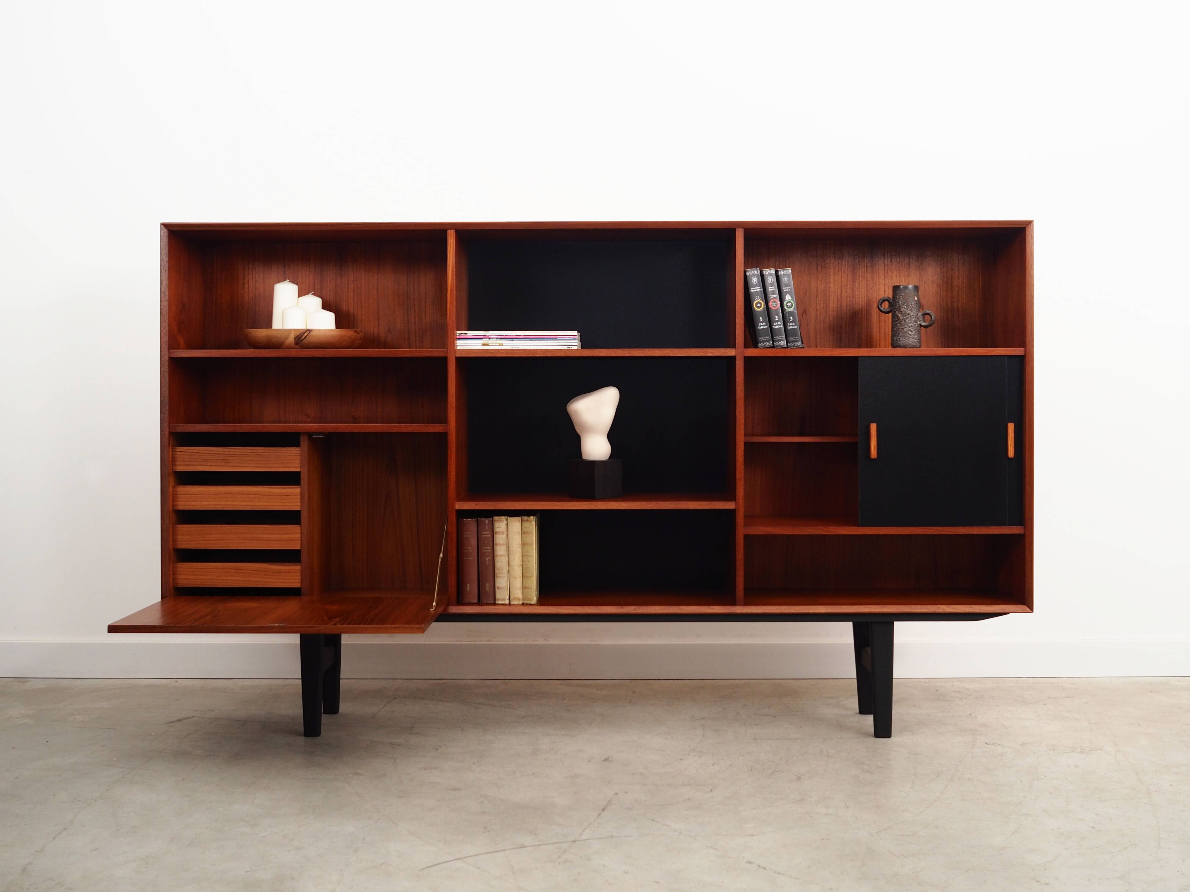 Teak bookcase, Danish design, 1970s, production: Denmark