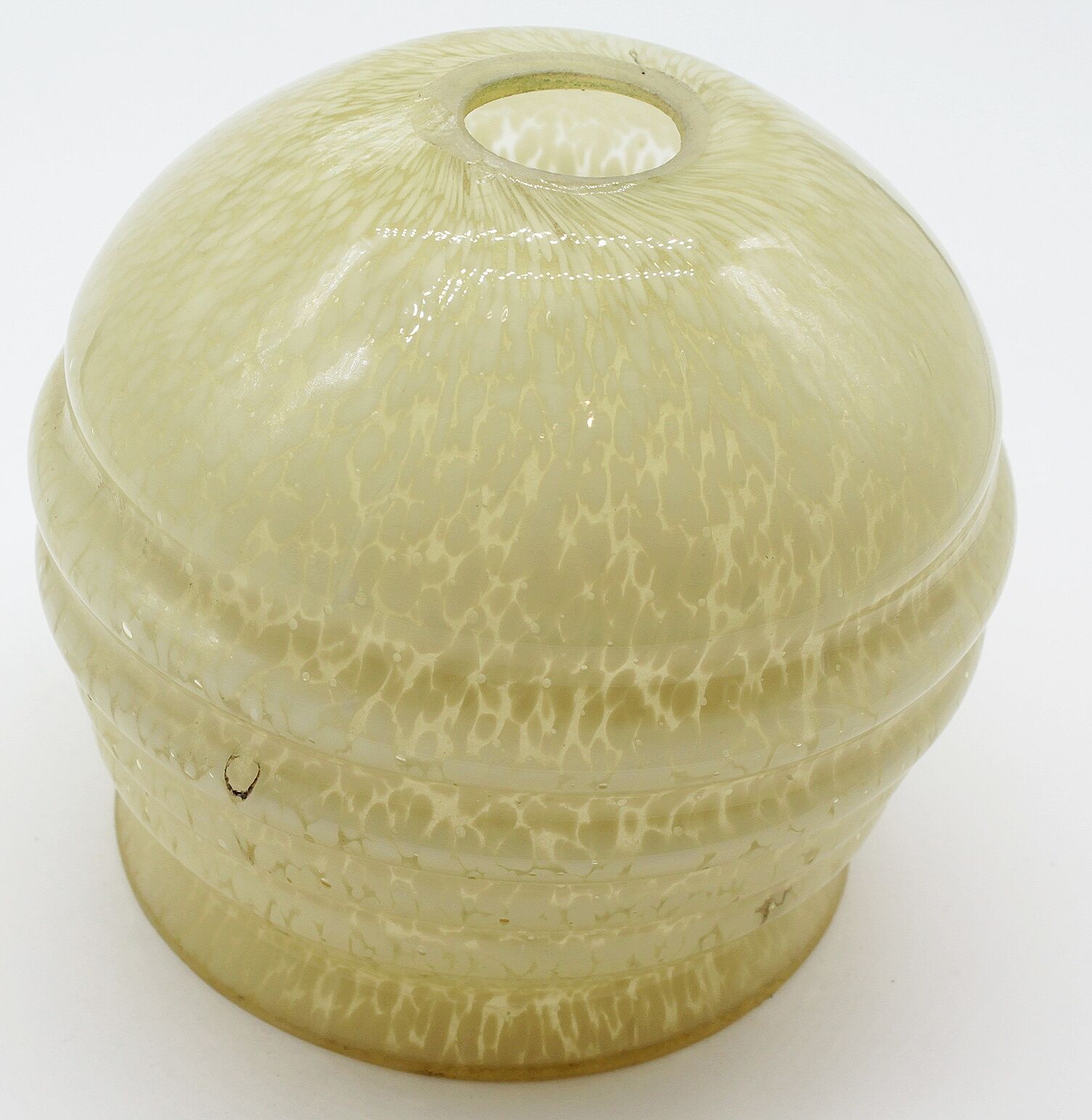 Green speckled clichy glass lampshade