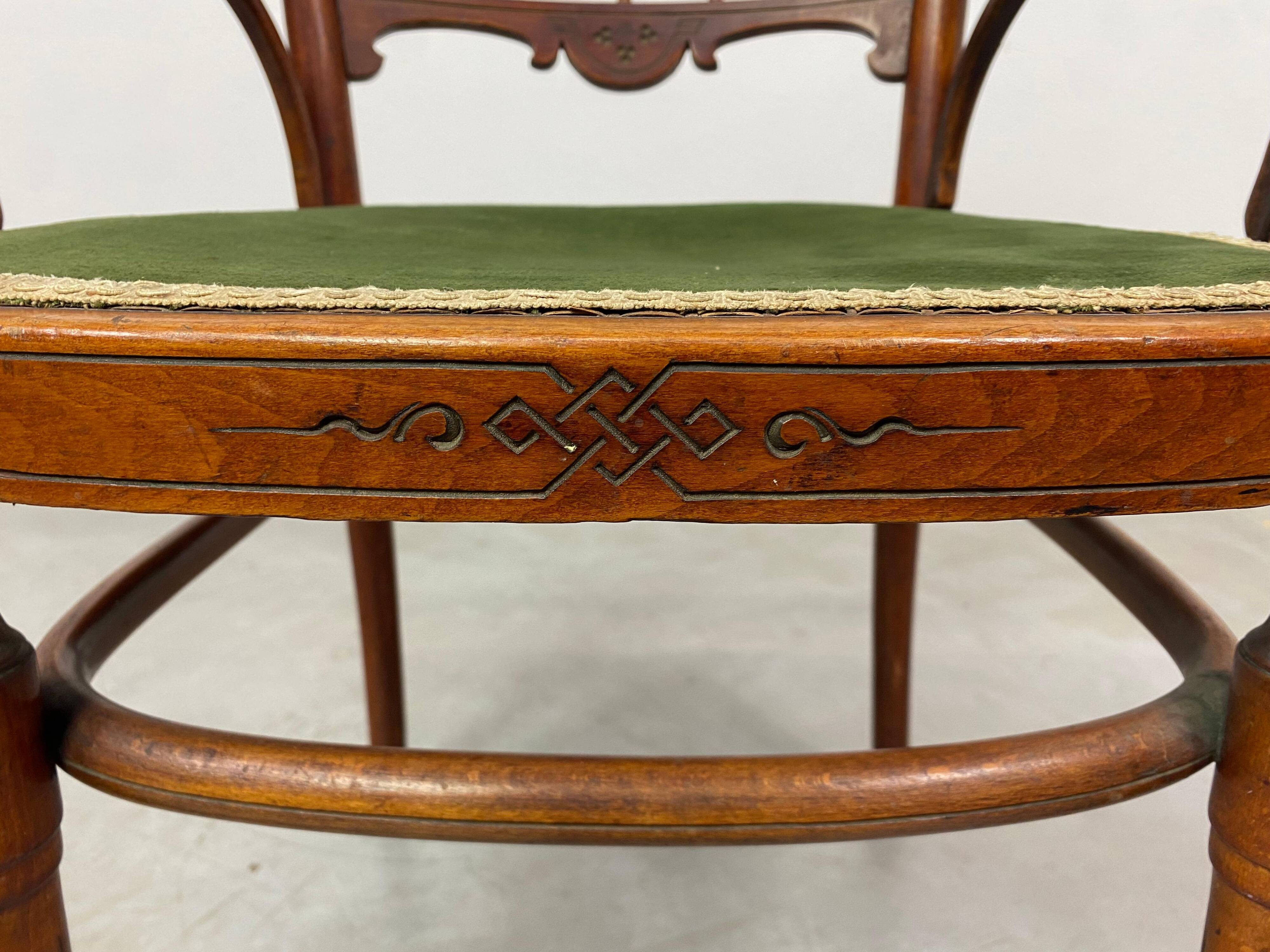 Jugendstil armchairs by J&J Kohn