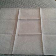 12 towels damask fabric Lin /Soie .decors foliage and coat of arms