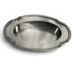 Oval metal silver-plated catchall with hallmarks from the early 20th century.