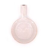 White striped bowl by Robert Picault, Vallauris