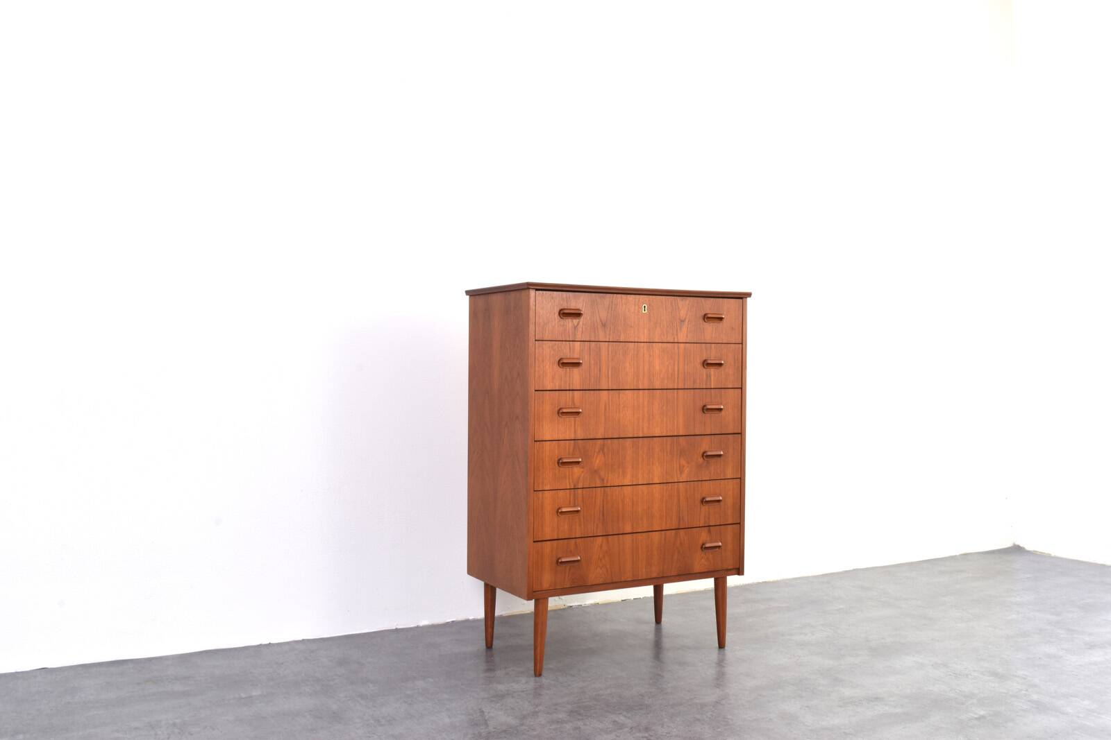 Mid-Century Danish Teak Chest of Drawers, 1960s.