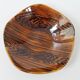 Vintage cup dish Digoin Sarreguemines 1960 mahogany