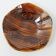 Vintage cup dish Digoin Sarreguemines 1960 mahogany
