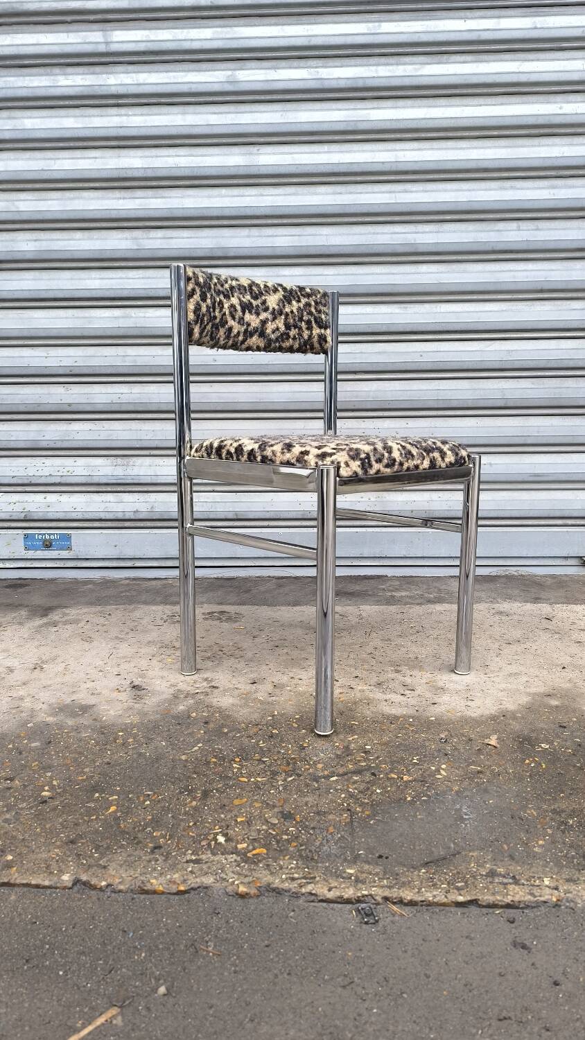 Chromed metal chair 1970