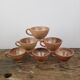 "Bowled" stoneware cups