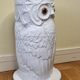 Umbrella door "Owl" in glazed ceramic, Art Deco