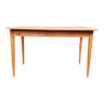 Table / bureau rustique en pin / pieds fuseau