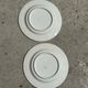 Set of 2 blue striped plates Ceramica Quadrifoglio Italy