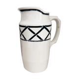 Broc vase in vintage Badonviller earthenware
