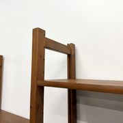 Bibliothèque Moderniste XXL en Pin Massif – Design Années 50 – L164 cm