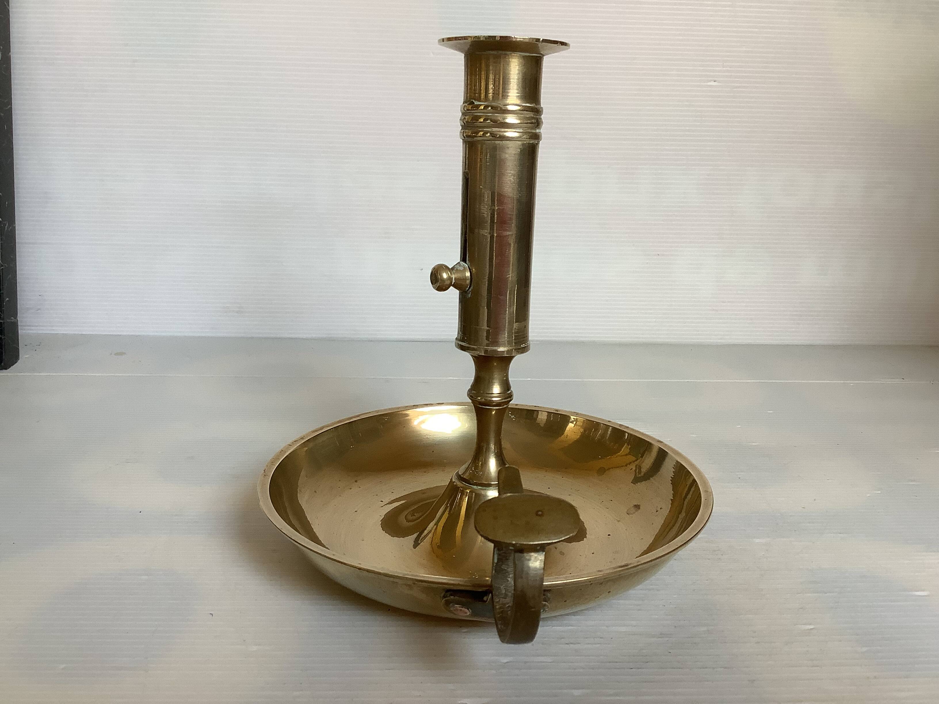 Large brass candlestick rat from the cellar