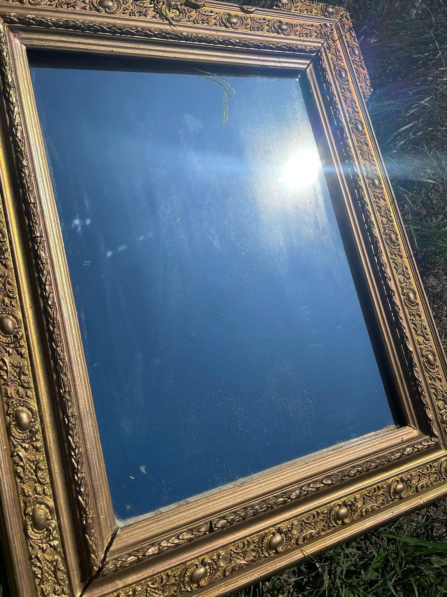 Antique gilded mirror