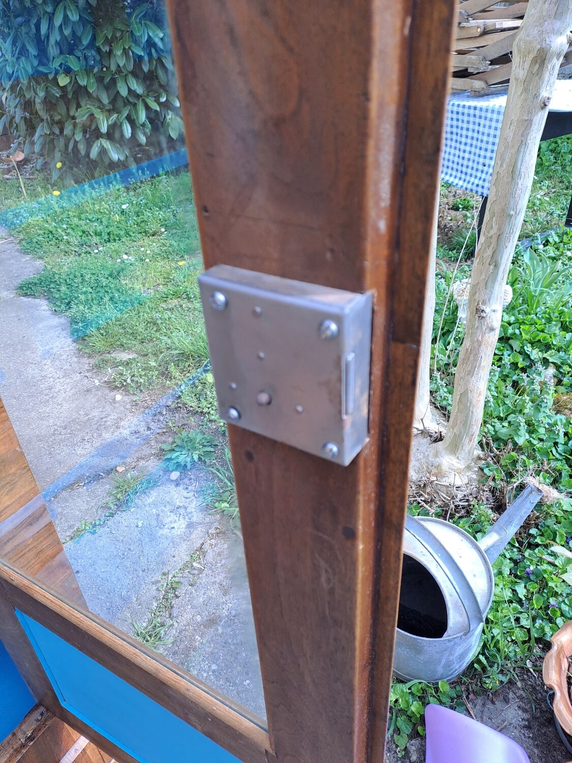 Louis Philippe blond walnut bookcase