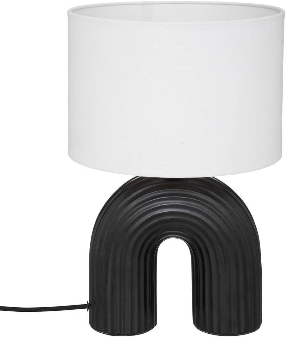 Black lamp - metal and ceramic