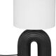 Black lamp - metal and ceramic