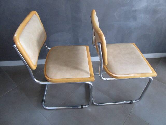 set of two B32 chairs by Marcel Breuer