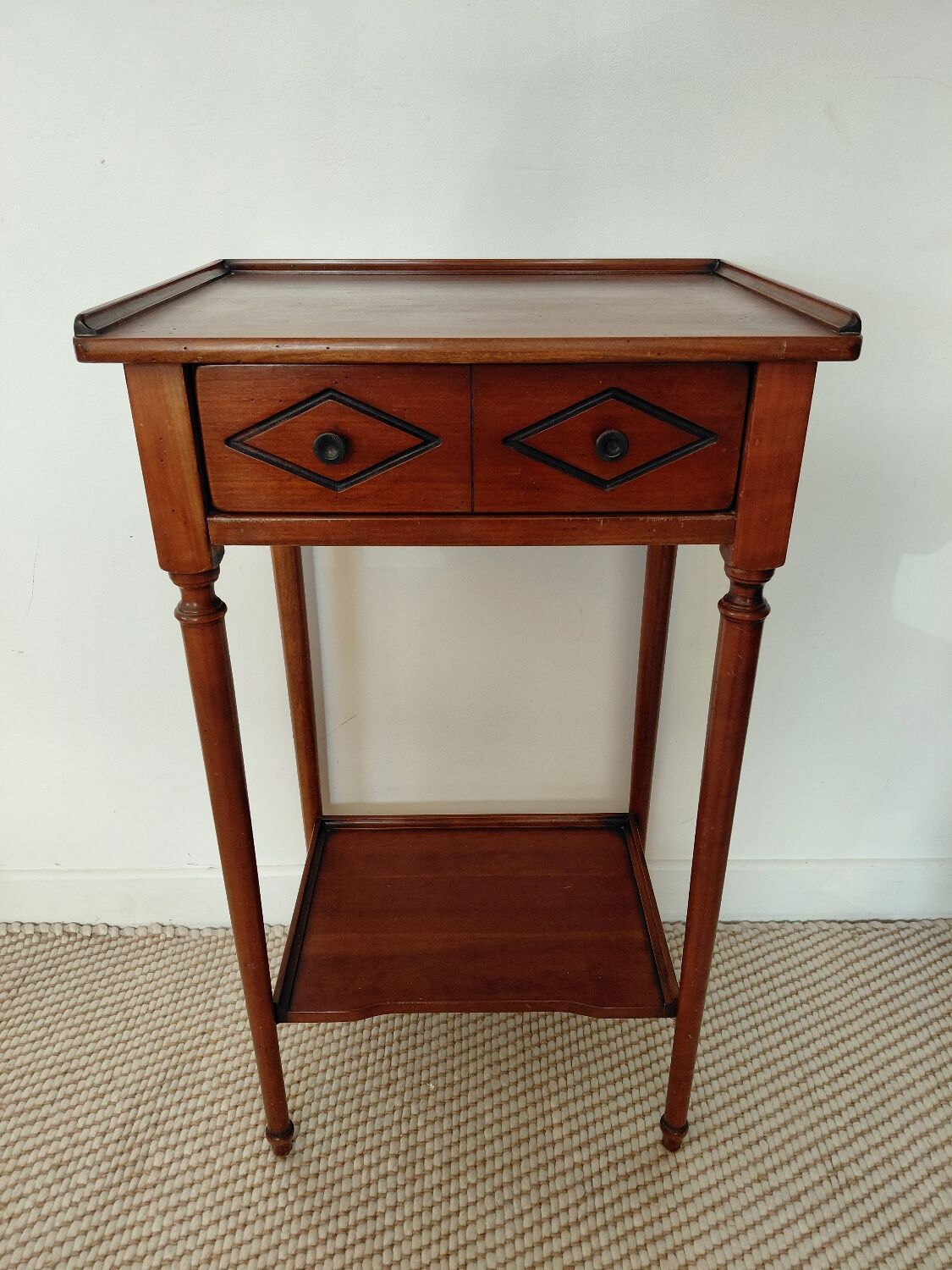 Small vintage wooden console - 1 drawer - family home
