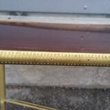 Brass and formica coffee table