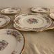 English dessert service 6 plates and 1 Grafton Royal dish