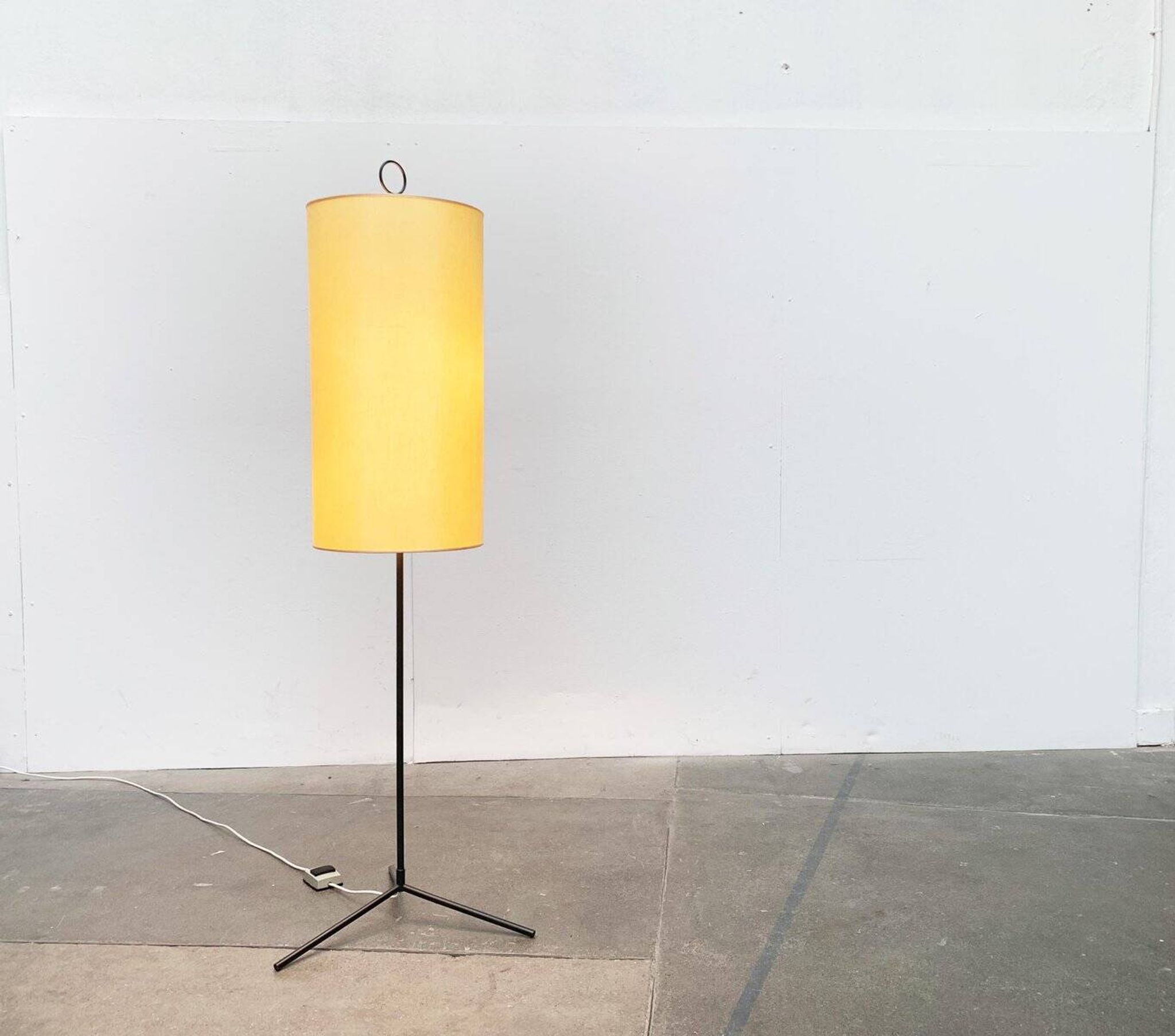 Mid-century minimalist tripod floor lamp