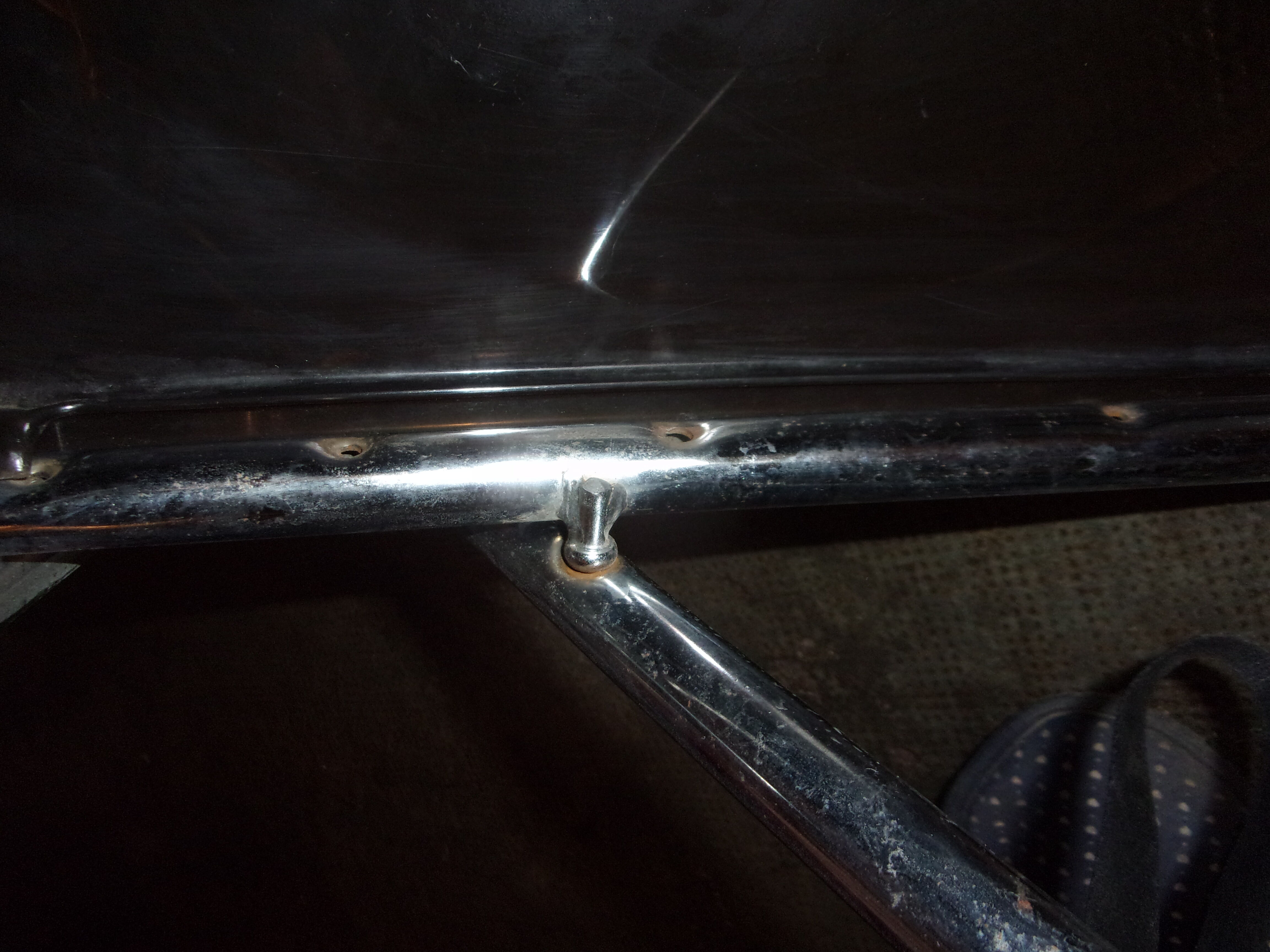 Plexid chrome folding chair 1970