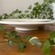 Antique salad bowl / fruit bowl on a pedestal in Gien earthenware