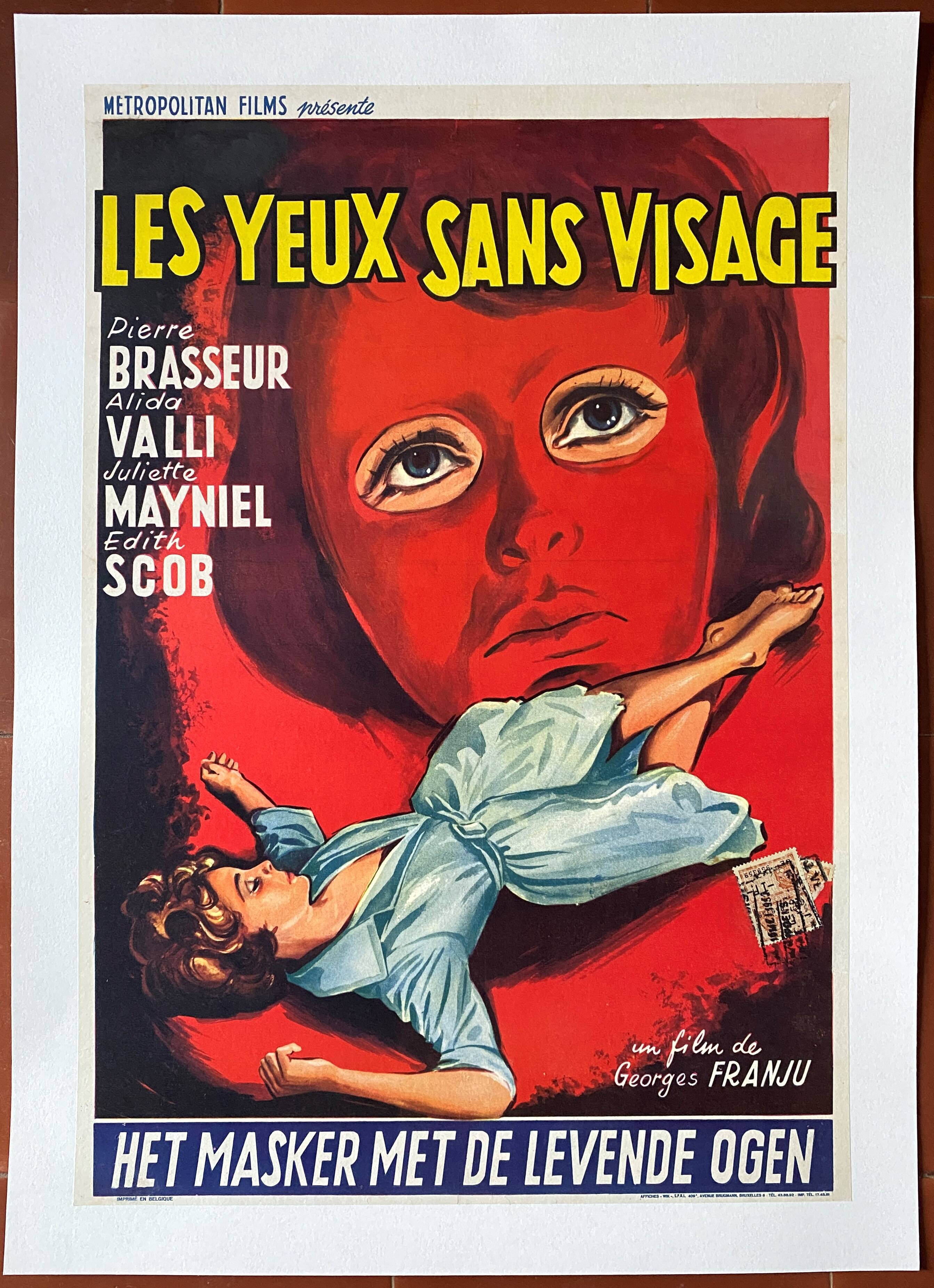 Original cinema poster "Eyes Without Face" Georges Franju 1960