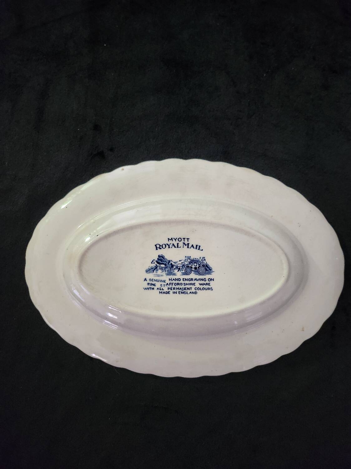 Myott "Royal Mail" English earthenware emptying tray