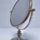 Miroir deux faces métal deux patines vintage