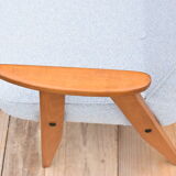 Vintage restored armchair, 1960s, light blue fabric