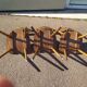 Lot de 3 chaises de bistrot en bois bar vintage