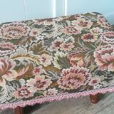 Foot rests floral tapestry