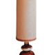 Vintage ceramic floor lamp with its lampshade