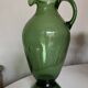 XXL glass vase pitcher from Empoli, blown, H40cm