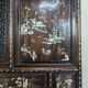 Cabinet Indochine Vietnam en bois exotique marqueterie de nacre