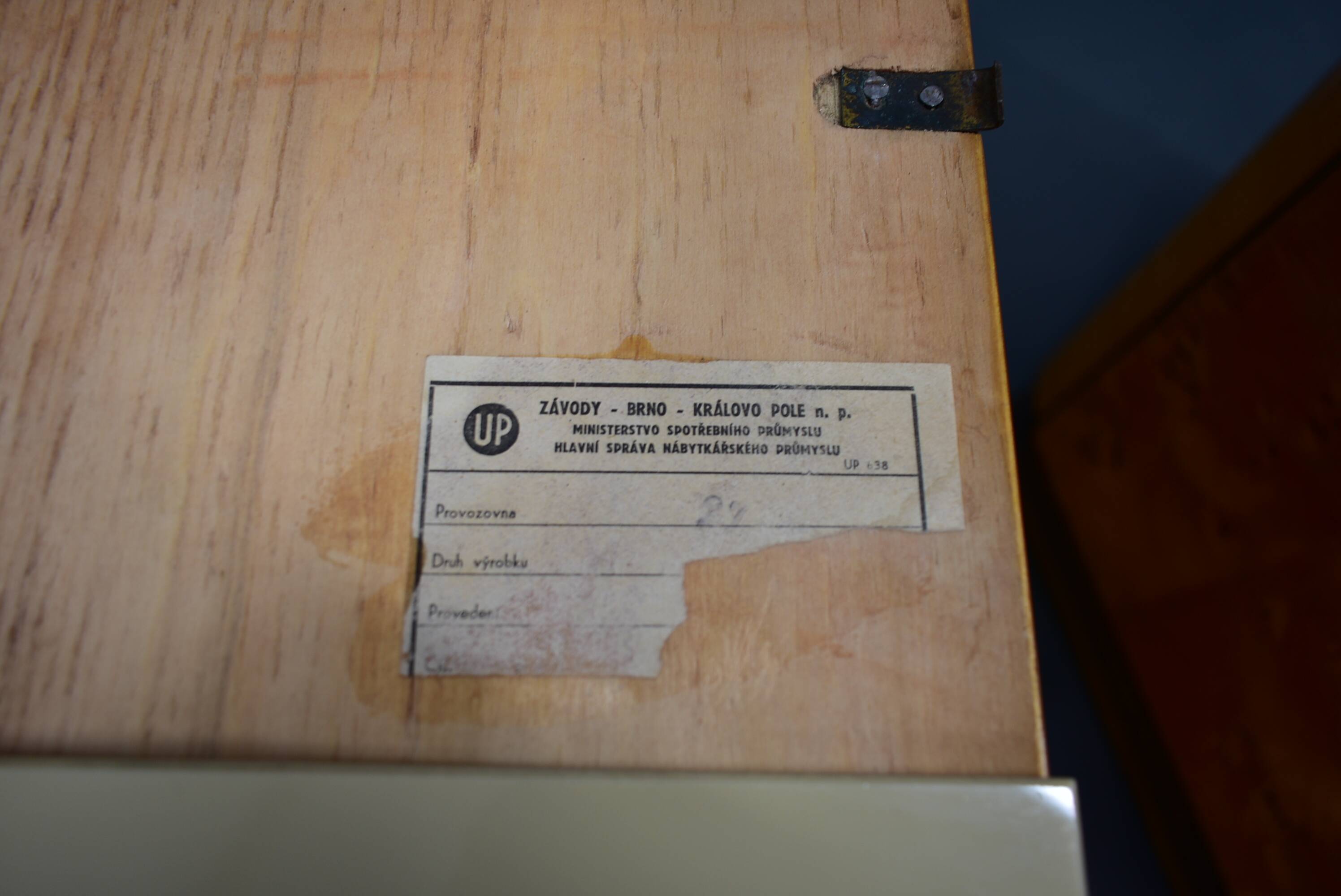 1940s set of bedside tables by Jindrich Halabala, Czechoslovakia