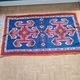 Handmade Berber Rug Blue Majorelle & Red - 112 x 200 cm