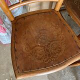 Engraved bistro chair