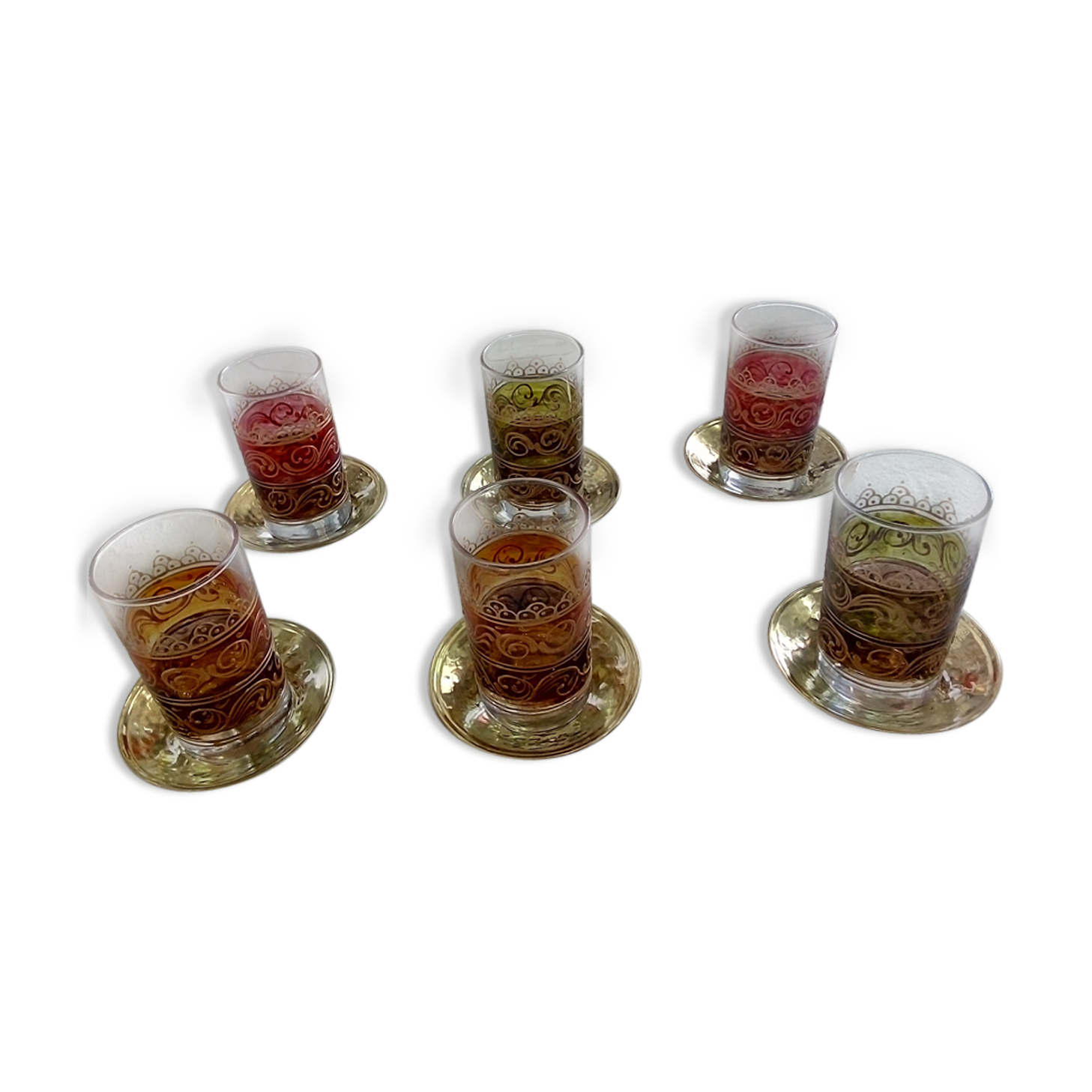 Hand painted turkish tea glasses gift idea