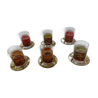 Hand painted turkish tea glasses gift idea
