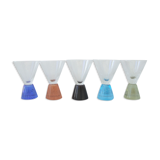 Set of 5 alcohol glasses