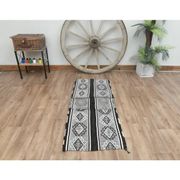 1970s Vintage Turkish Handmade Wool Cotton Gray Kilim Runner Rug 60x152