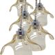 Suspension en verre or